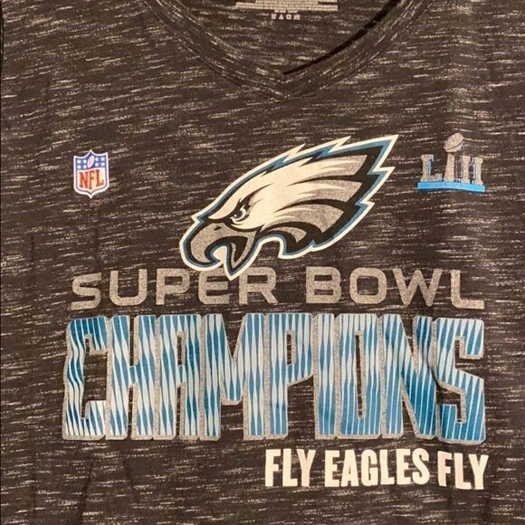 Eagles Super Bowl Champions NFL v-neck tee - Picture 3 of 5